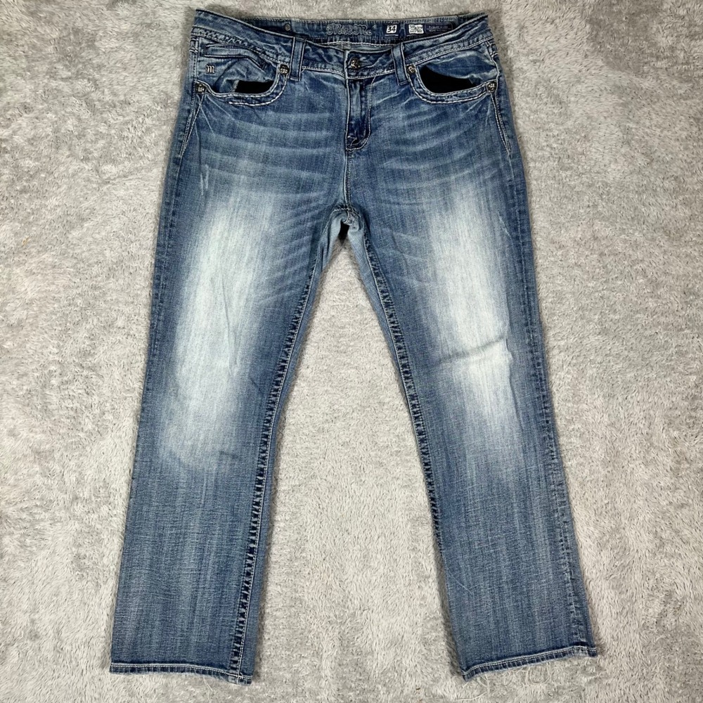Miss Me Easy Bootcut Jeans Size 34 Buckle Exclusive Medium Wash JP5343E4R
